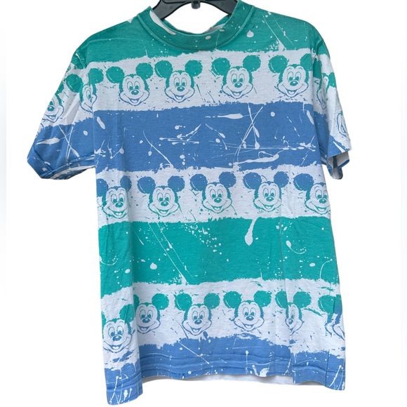 Disney | Tops | Vintage 8s 90s Disney Mickey Mouse All Over Print